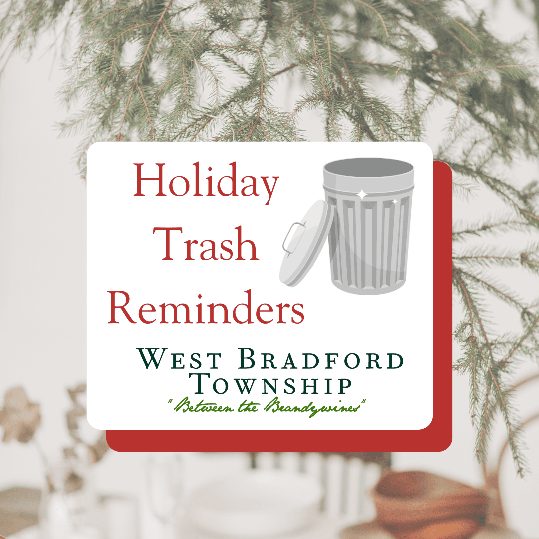 Holiday Trash Reminders