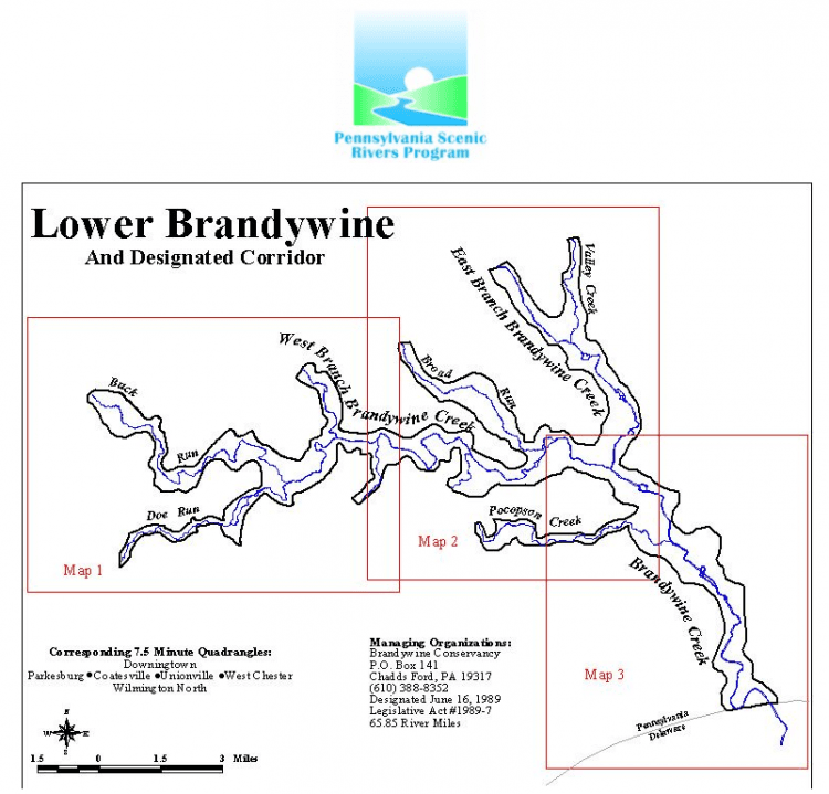 Lower Brandywine Scenic River Map-750x719